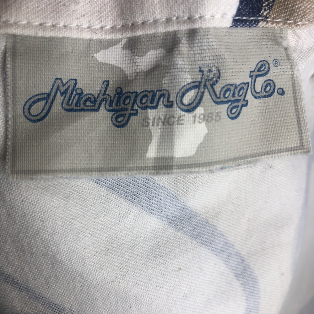 Michigan Rag Co Shell Print Drawstring Skirt RARE X10 - Picture 4 of 7